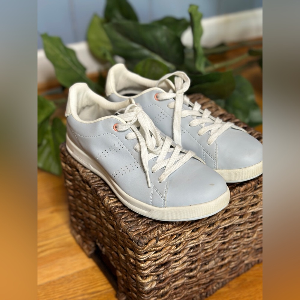 KURU light blue and white sneakers